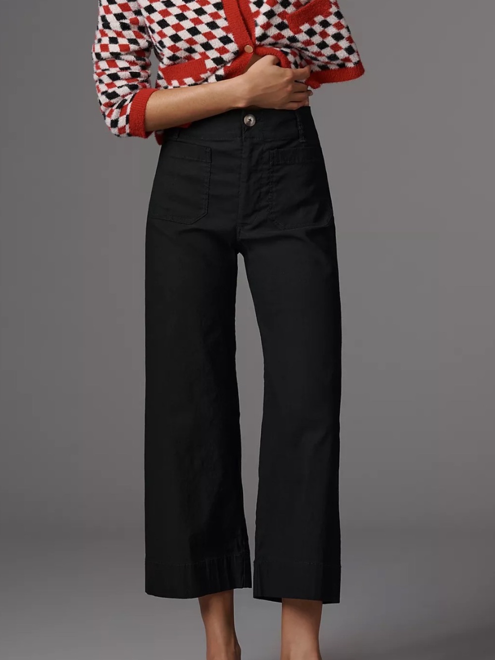 Maeve The Colette Black Wide Pants Size 16W